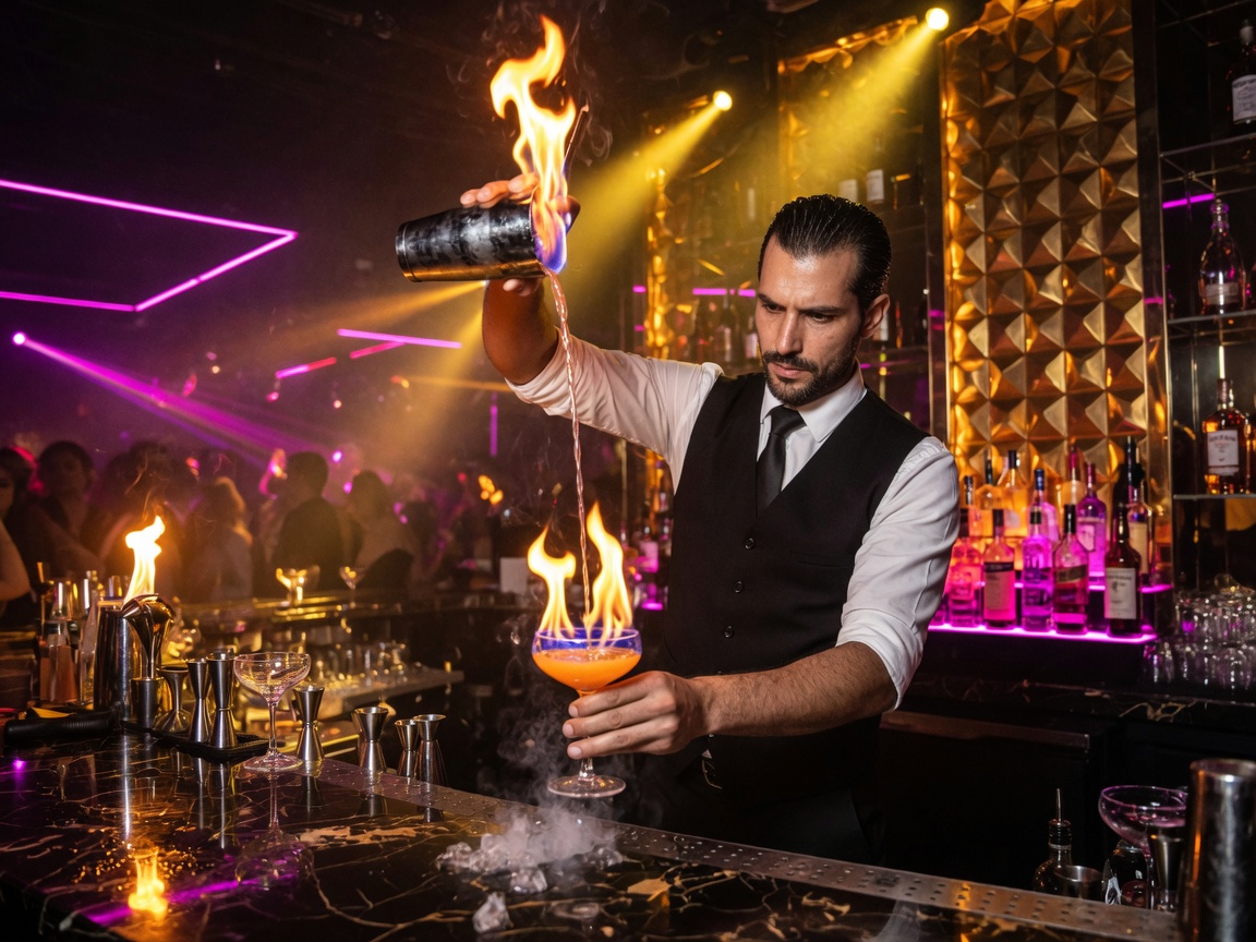 Flair bartender